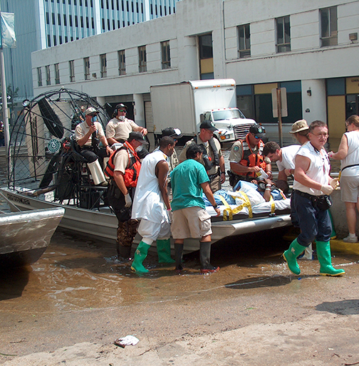 evacuating patients after Katrina